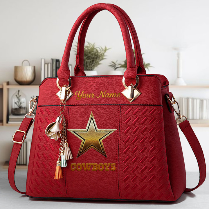 LIMITED EDITION - NEW CUSTOMIZED NFL21 DCB DALLAS COWBOYS LUXURY HANDBAG IN MULTIPLE COLORS