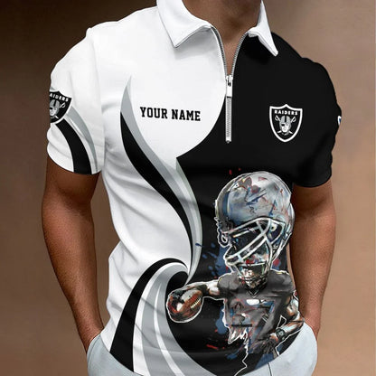 SPECIAL EDITION - NEW CUSTOMIZED NFL07 LVR LAS VEGAS RAIDERS T-SHIRT, POLO SHIRT, ZIP POLO SHIRT, SWEATSHIRT, HOODIE & ZIP HOODIE