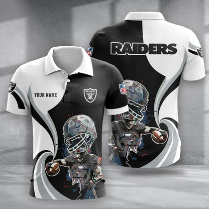 SPECIAL EDITION - NEW CUSTOMIZED NFL07 LVR LAS VEGAS RAIDERS T-SHIRT, POLO SHIRT, ZIP POLO SHIRT, SWEATSHIRT, HOODIE & ZIP HOODIE