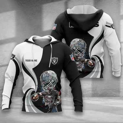 SPECIAL EDITION - NEW CUSTOMIZED NFL07 LVR LAS VEGAS RAIDERS T-SHIRT, POLO SHIRT, ZIP POLO SHIRT, SWEATSHIRT, HOODIE & ZIP HOODIE