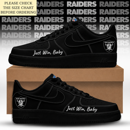 HOT DEAL - NEW CUSTOMIZED NFL07 LVR LAS VEGAS RAIDERS AF1 SHOES