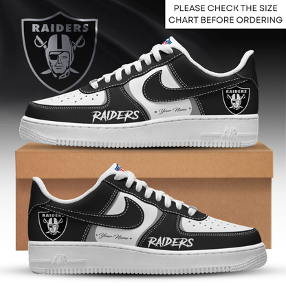 LIMITED EDITION - NEW CUSTOMIZED NFL07 LVR LAS VEGAS RAIDERS AF1 SHOES