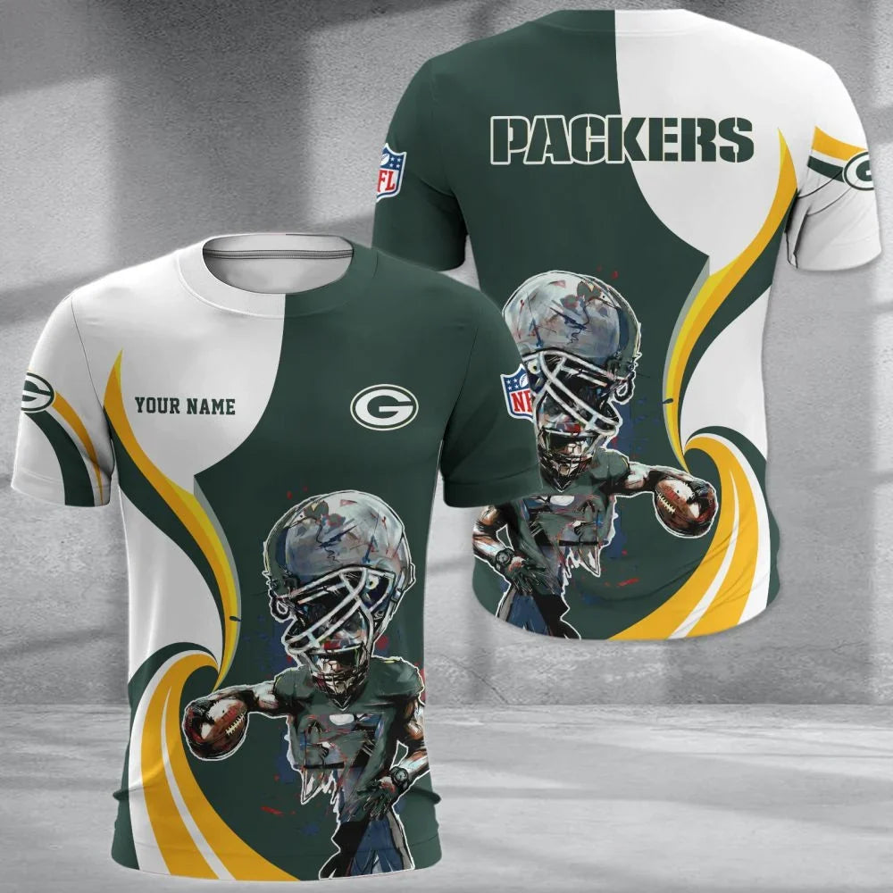 SPECIAL EDITION - NEW CUSTOMIZED NFL08 GBP GREEN BAY PACKERS T-SHIRT, POLO SHIRT, ZIP POLO SHIRT, SWEATSHIRT, HOODIE & ZIP HOODIE