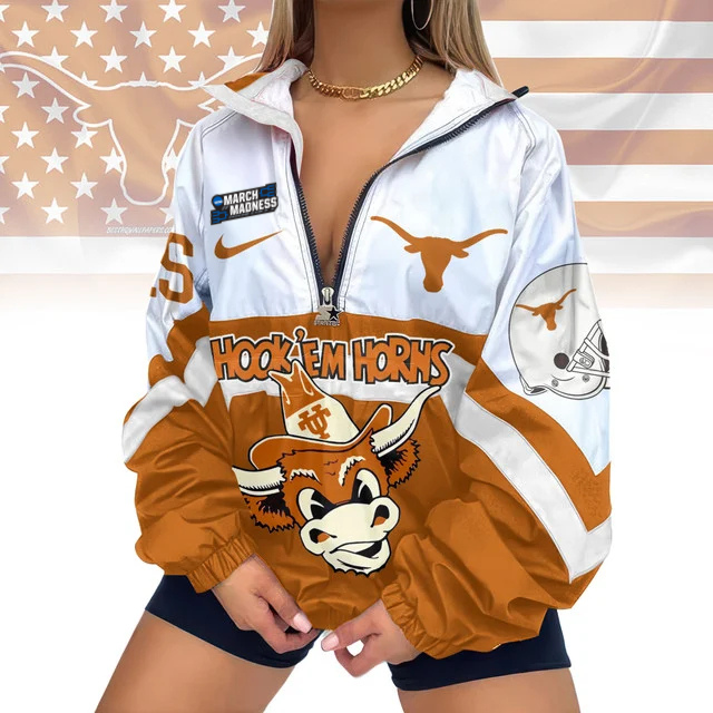 LIMITED EDITION - NEW CUSTOMIZED MAM NCAA08 TXL TX LONGHORNS V-NECK ZIPPER JACKET