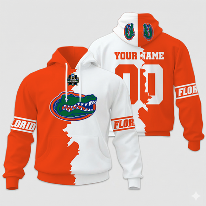 MEGA SALE - NEW CUSTOMIZED COLLEGE WORLD SERIES NCAA08 FLORIDA GATORS UNISEX HOODIE & ZIP HOODIE