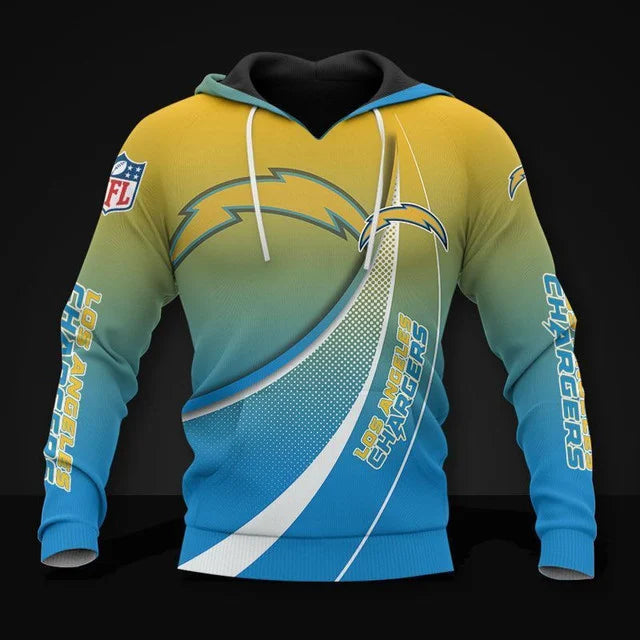 FINAL SALE - NEW CUSTOMIZED NFL09 LAC LOS ANGELES CHARGERS POLO SHIRT, ZIP POLO SHIRT, T-SHIRT, HOODIE, ZIP HOODIE & SWEATSHIRT