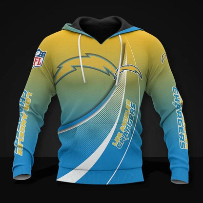 FINAL SALE - NEW CUSTOMIZED NFL09 LAC LOS ANGELES CHARGERS POLO SHIRT, ZIP POLO SHIRT, T-SHIRT, HOODIE, ZIP HOODIE & SWEATSHIRT