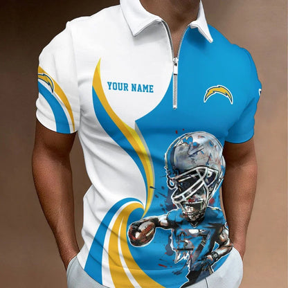 SPECIAL EDITION - NEW CUSTOMIZED NFL09 LAC LOS ANGELES CHARGERS T-SHIRT, POLO SHIRT, ZIP POLO SHIRT, SWEATSHIRT, HOODIE & ZIP HOODIE