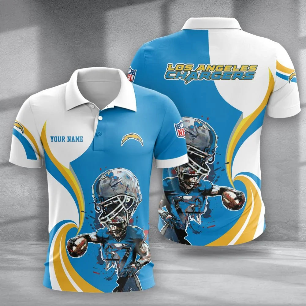 SPECIAL EDITION - NEW CUSTOMIZED NFL09 LAC LOS ANGELES CHARGERS T-SHIRT, POLO SHIRT, ZIP POLO SHIRT, SWEATSHIRT, HOODIE & ZIP HOODIE