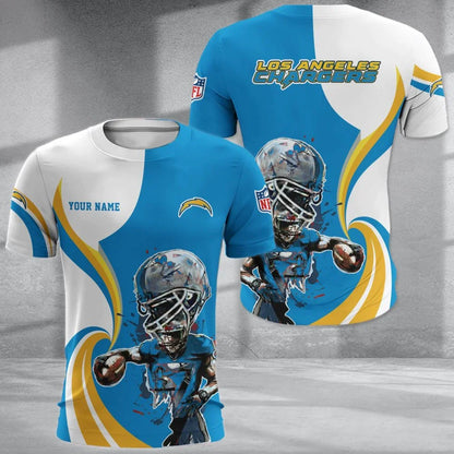 SPECIAL EDITION - NEW CUSTOMIZED NFL09 LAC LOS ANGELES CHARGERS T-SHIRT, POLO SHIRT, ZIP POLO SHIRT, SWEATSHIRT, HOODIE & ZIP HOODIE