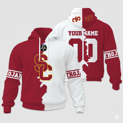 MEGA SALE - NEW CUSTOMIZED COLLEGE WORLD SERIES NCAA09 USC TROJANS UNISEX HOODIE & ZIP HOODIE