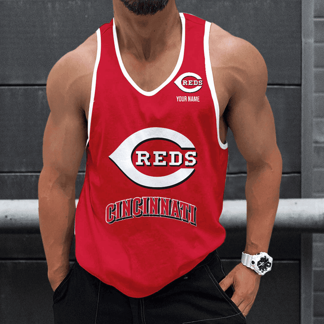 LIMITED EDITION - NEW CUSTOMIZED MLB05 CINCINNATI REDS UNISEX TANK TOP