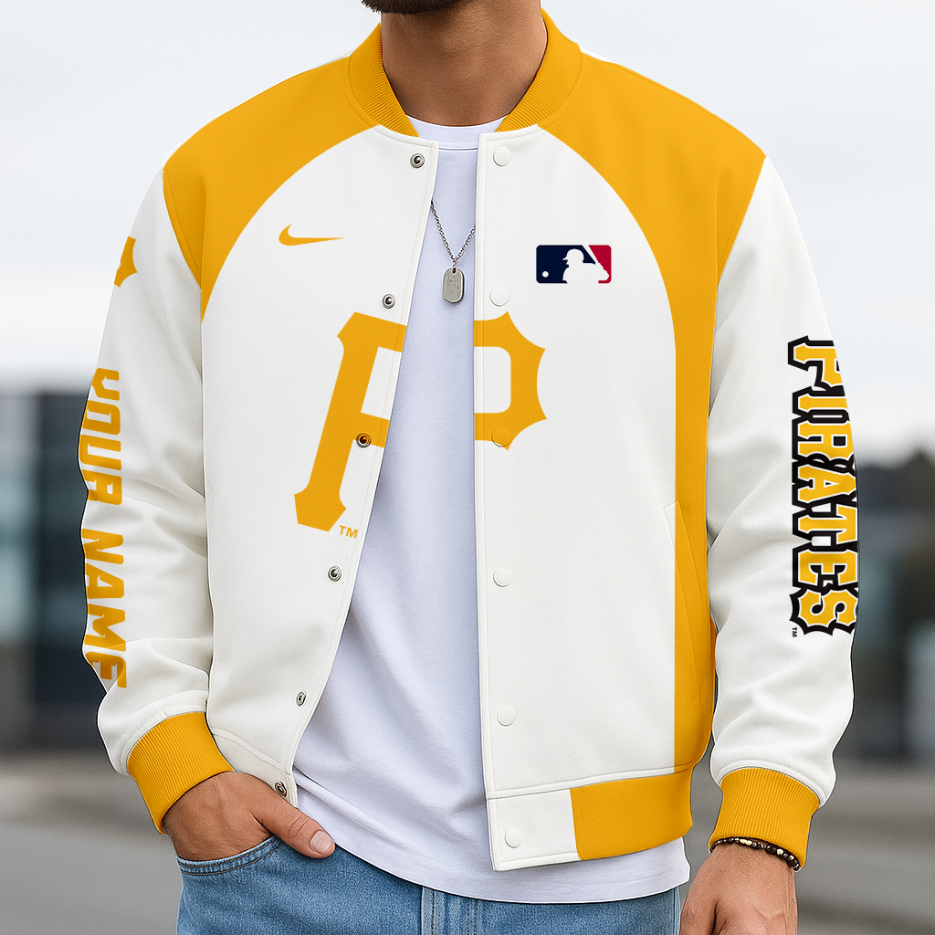 LIMITED EDITION - NEW CUSTOMIZED MLB29 PHP PB PIRATES BASEBALL JACKET, SATIN VARSITY JACKET
