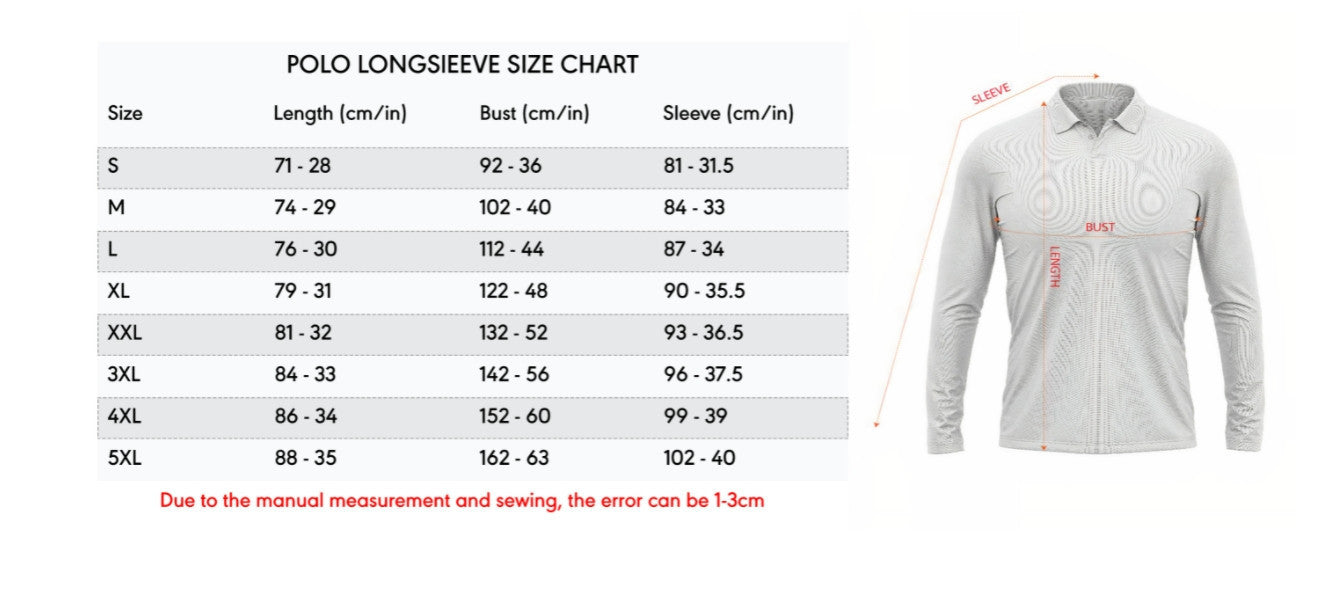 LIMITED EDITION - NEW CUSTOMIZED NHL28 BFS BF SABRES MEN LONG SLEEVE POLO